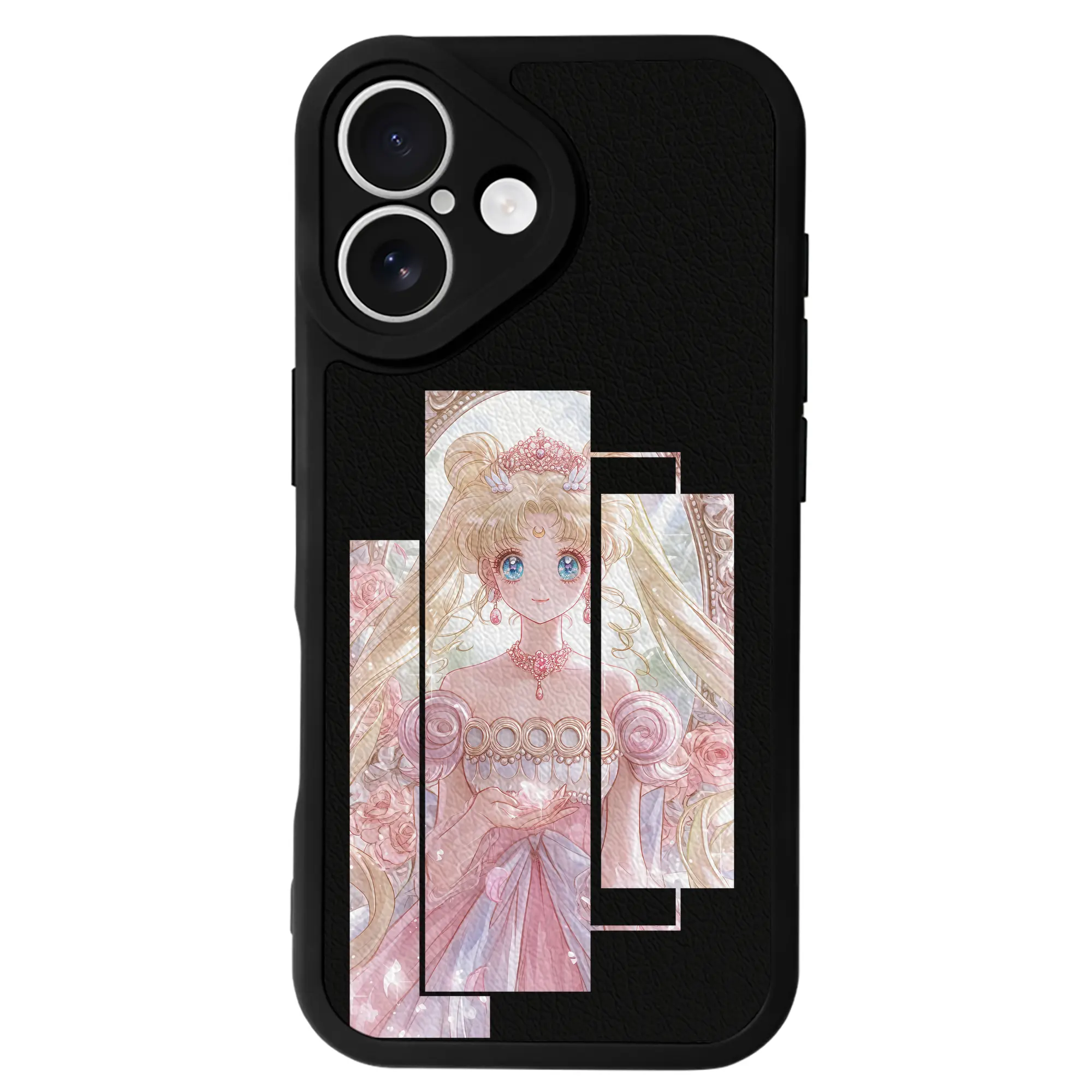 美少女戦士セーラームーン グッズ 月野 うさぎ - IPhone 16シリーズ対応 ・ シリコンスマホケース ・ レザー調 ・ 高精度フィット ・ 耐衝撃 ・ ワイヤレス充電対応 ・ 精密カット